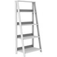 thumbnail image 1 of Walker Edison 55" Modern Wood Ladder Bookshelf - White, 1 of 12