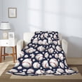 thumbnail image 2 of Sigee Cute Basebal for Flannel Blanket - Ultra-Soft, Warm and Cozy, Perfect for Couch, Bed, or Travel-50"x40", 2 of 6