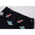 thumbnail image 6 of WhouRiu Big Boys' Pajamas Rocket Print Long Sleeve T-shirt Pants Kids Baggy Sleepwear Clothes Set Blue,Sizes 11-12, 6 of 8