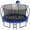 Blue, variant on CITYLE Trampoline 1500LBS 12 14 15 16 FT Trampoline for Kids and Adults with Lights, 14FT Trampoline with Enclosure Net, Basketball Hoop, Heavy Duty Trampolines Outdoor