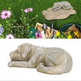 thumbnail image 4 of Imitation Stone Pet Memorial Tombstone Cat Dog Commemorative Resin Crafts Gravestone for Lawn Garden Outdoor Yard, 4 of 5