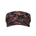 thumbnail image 2 of Kdxio Orchids Flowers Print Sun Visor Hat Golf Visor Adjustable Velcro Outdoor Sports Cap for Men Women, 2 of 7