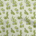 thumbnail image 1 of oneOone Velvet Pear Green Fabric Cactus Sewing Craft Projects Fabric Prints By Yard 58 Inch Wide, 1 of 5
