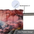 thumbnail image 5 of Cherry Blossoms Valance Rod Pocket Window Curtain for Kitchen Japanese Asian Watercolor Flowers Branch Window Valance for Bedroom Bathroom Living Room Dining Room Valances Set 54 by 18 in, 1 Panel, 5 of 6