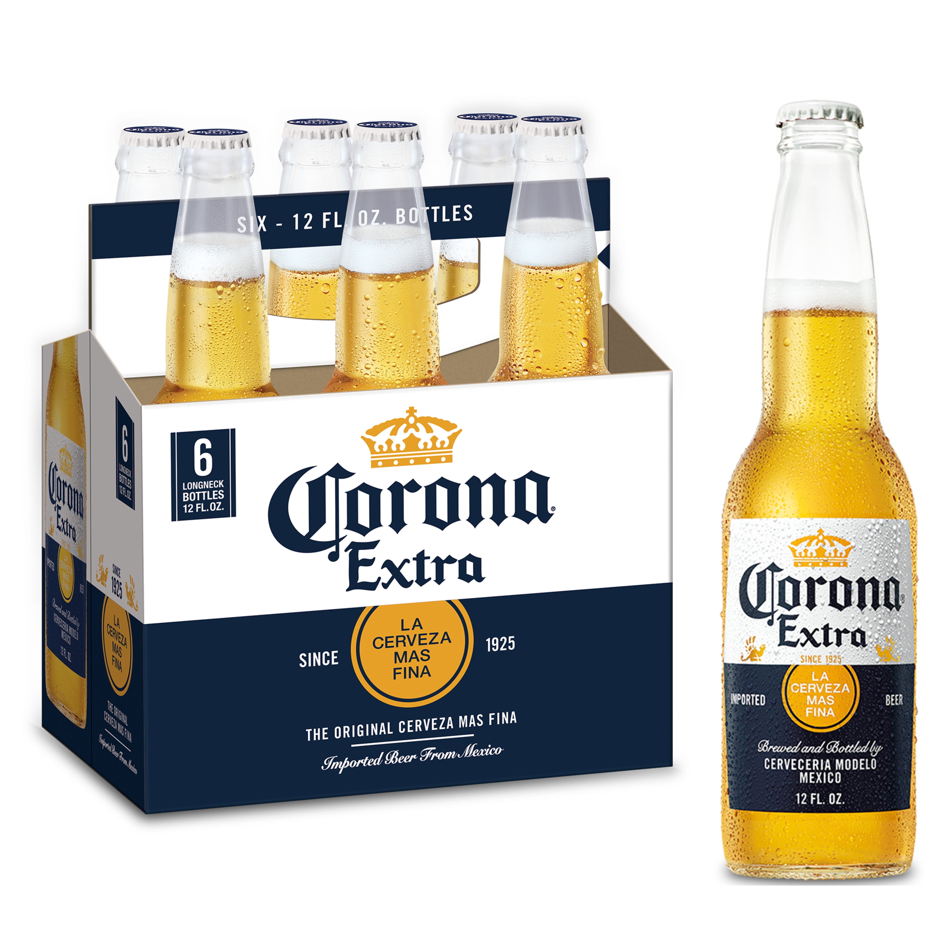 global Mañana Armonía Corona Extra Beer Mexican Lager, Beer 6 Pack, 12 fl oz Bottles, 4.6% ABV -  Walmart.com