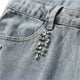 thumbnail image 4 of Pantalones Retro Con Cuentas For Hombre, Vaqueros De Barril Con Aplicación De Diamantes De Imitación, Vaqueros Holgados, Pantalones Vaqueros Informales De Pierna Ancha, 4 of 7