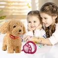 thumbnail image 6 of Robot Dog, Robot Dogs Realistic, Robot Puppy That Acts Like a Real Puppy, Interactive Walking Plush Dog,Touch Sensing, Voice Mimic, Sounds, Tongue & Licking Motion, Leash Remote, 6 of 10