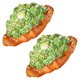 thumbnail image 4 of KAKOWELY 2 croissants artificiales, pan de imitación, modelo de pan de poliuretano, accesorio para fotografía., 4 of 5