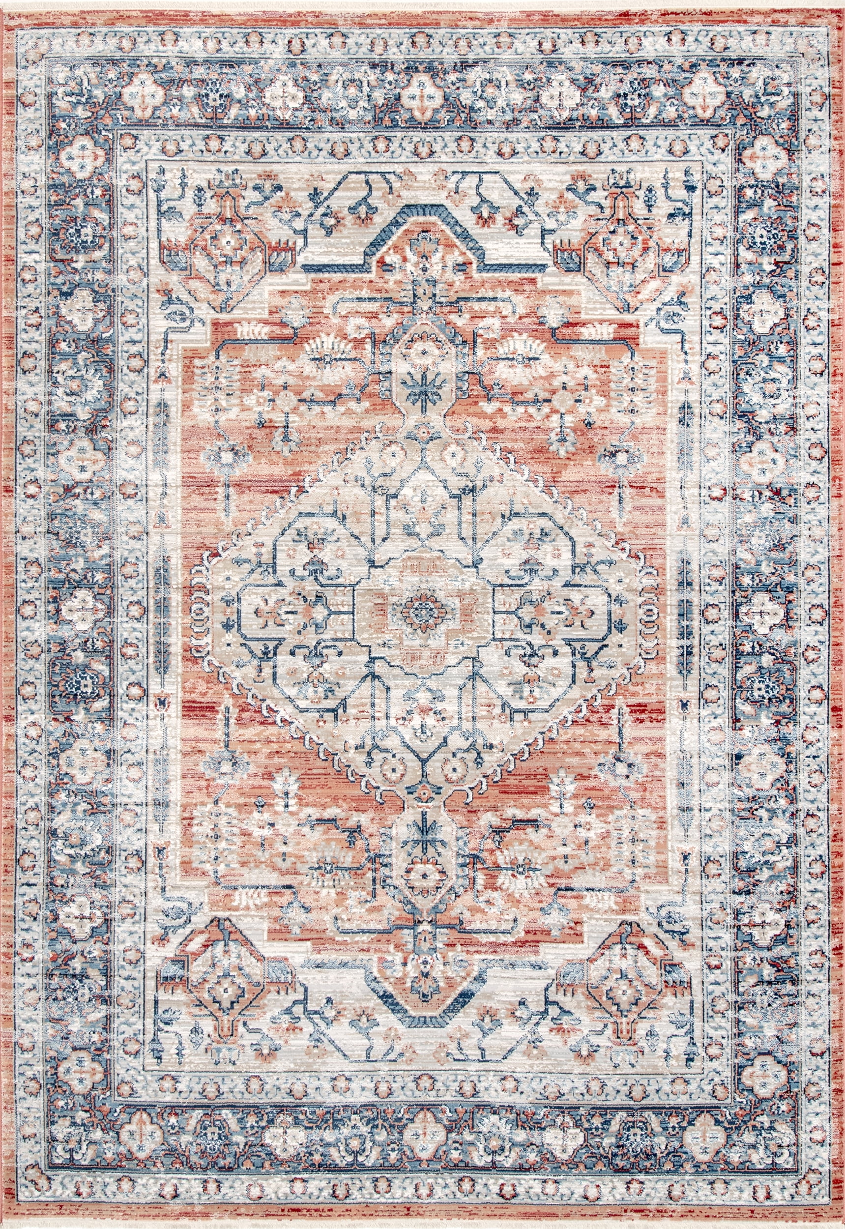 nuLOOM Zara Medallion Area Rug, 5' 3" x 7' 3", Orange