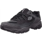 Skechers Mens Afterburn Leather Memory Foam Fashion Sneakers