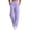 Purple, variant on Womens Elastic Waist Sweatpants Zaewscy Fashion Women Casual High Waist Loose Pocket Straight Solid Long Pants Navy XL