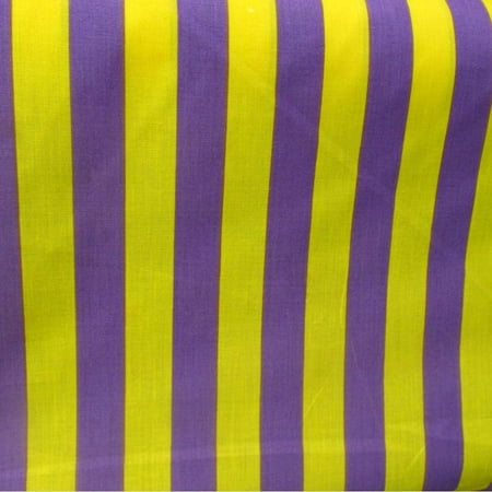 Poly-Cotton 1 Inch Stripes Print Fabric for Arts Crafts Sewing