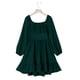 thumbnail image 4 of Vestido Largo de Manga Larga de Color Sólido de Moda Y Cómodo para las Niñas con Falda Plisada de Cinturón para Diario, Viajes, Vacaciones, Fiestas de Cumpleaños, 4 of 9