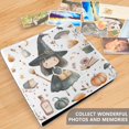 thumbnail image 4 of FORMRS 3 Ring Photo Album 4"x6" Self Adhesive Large Capacity PU Leather Cover, Watercolor Halloween Girl, 4 of 7
