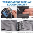 thumbnail image 4 of Fundas para Tarjetas Coleccionables con 1800 Bolsillos, Paquete de 100, Protectores de Doble Cara con 9 Bolsillos, Fundas Negras para Tarjetas, Hojas de Carpeta con 11 Anillas., 4 of 5