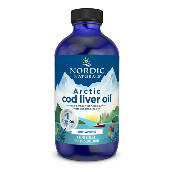 Nordic Naturals Arctic Cod Liver Oil Liquid, 1060 Mg, Unflavored, 8 Oz