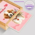 thumbnail image 4 of Happy Valentine's Day Brittany Spaniel holding flowers Acrylic Plaque with Wood Photo Frame Box Brittany Dog Lover Gifts Idea Light Box - 03005, 4 of 5