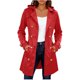 thumbnail image 5 of HongQid Women's Trench Coats Mid-Length Belted Overcoat Long Dress Jacket with Hood, 5 of 6