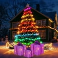 thumbnail image 4 of Upgraded HEROOY Christmas Light Box Remote Control Set Of 3 LED Gift Box Decoration Outdoor Elevated Christmas Box Gift Decoration Indoor Outdoor Terrace F, 4 of 9