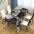 thumbnail image 4 of JSTEL Skull Valentine Table Cloth Square 60 x 60 Inch Tablecloth Anti Wrinkle Table Cover for Dining Kitchen Parties, 4 of 6