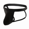 thumbnail image 6 of SGFCWSX Men's Seamless Strap-Back Thong in Essential Neutrals** Black M, 6 of 8