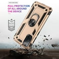 thumbnail image 4 of Compatible with Samsung Galaxy A52 5G/4G Case Built-in 360 Ring Holder Kickstand, Extreme Protection Military Armor Magnetic Car Dual Layer Protective Heavy Duty Phone Cover,Gold, 4 of 6