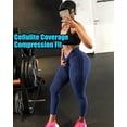 thumbnail image 4 of COMFREE Women High Waisted Yoga Pants Workout Butt Lifting Scrunch Booty Leggings Tummy Control Anti Cellulite Textured Tights, 4 of 7