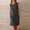 *Black, variant on ClodeEU Women's Round Neck Half Button Sleeveless Mini Dress with Pocket,Solid Casual Summer Dress Black,Women's Plus L