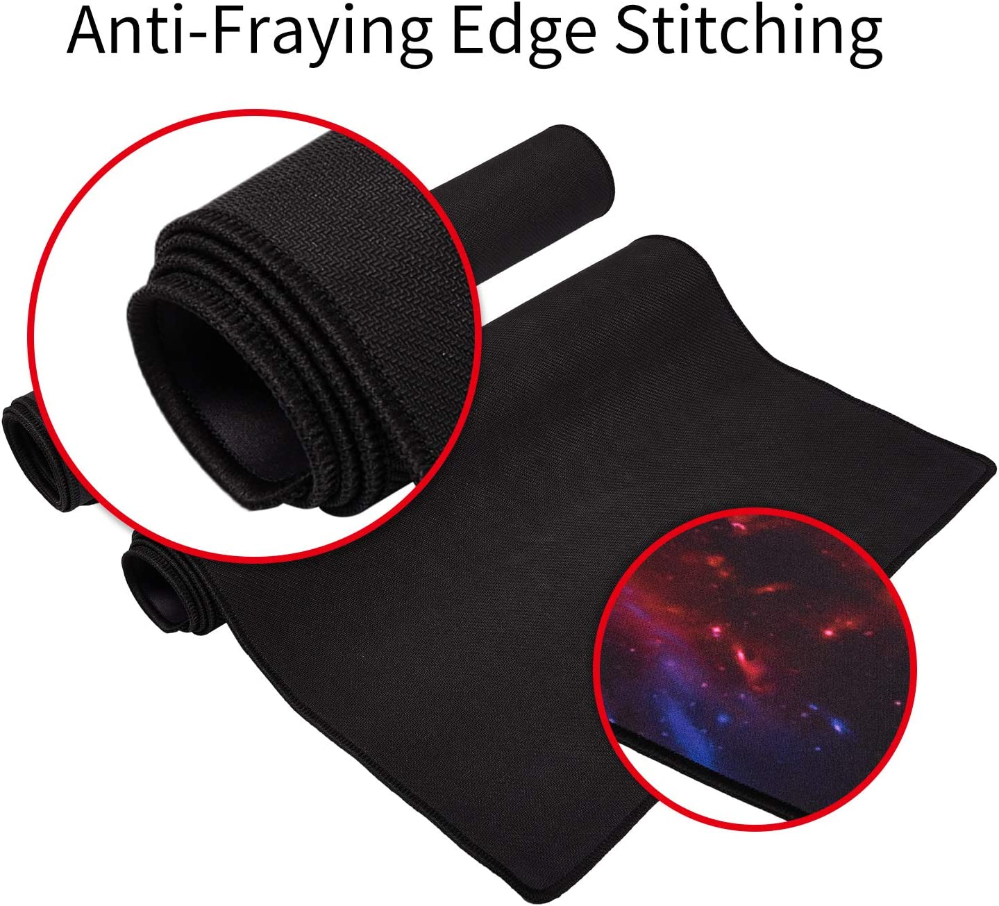 Extra Large DeskPad Keyboard Mat XXL Extended Gaming Mousepad Long Colorful Keyboard Mouse Mat with Waterproof Surface-Optimized Gaming Surface 35.4 * 15.7 * 0.8" (XXL-047, Galaxy)