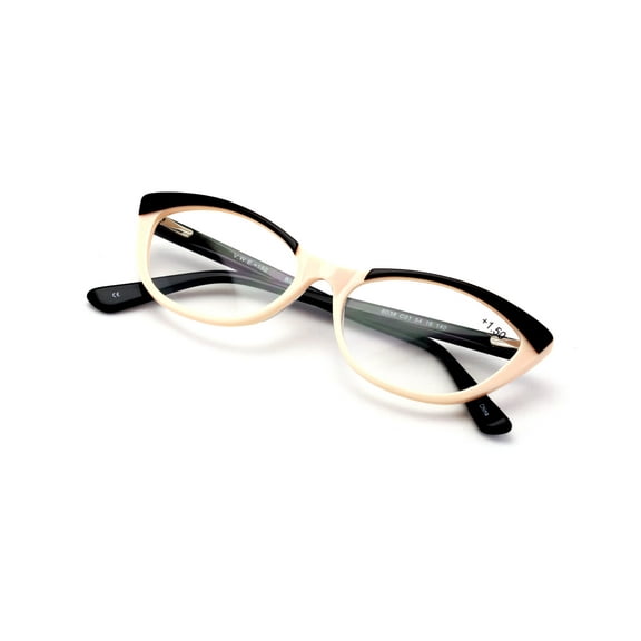 V.W.E. Vintage Fashion Acetate Frame Women's Cat Eye Reading Glasses