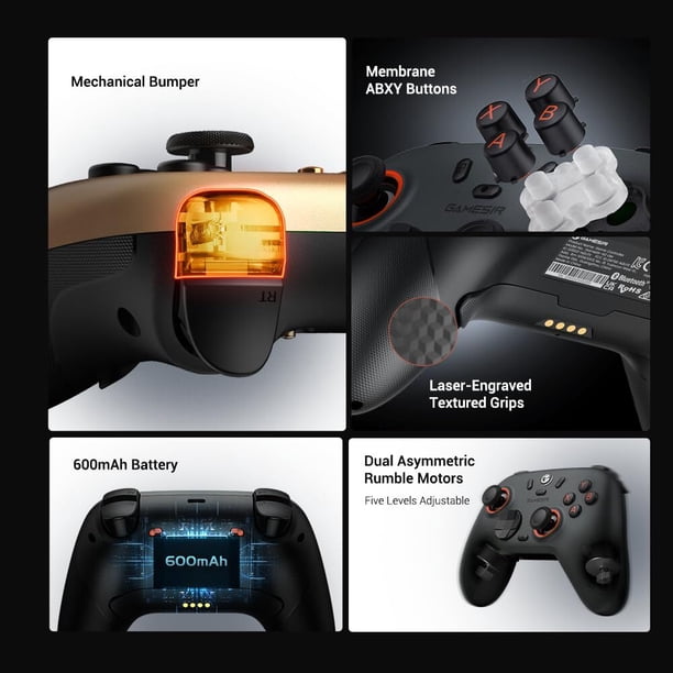 Controlador de juegos GameSir Nova Lite 2 inalámbrico negro