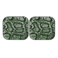 thumbnail image 7 of Haiem Green Snakeskin Car Windshield Sun Shade (2 Pieces) Foldable Windshield Sun Shade Car Accessories for Truck SUV Pickup-Small, 7 of 7