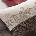 thumbnail image 3 of Madison Park Donovan 7 Piece Comforter Set, Californie Très Grand, Rouge, 3 of 5