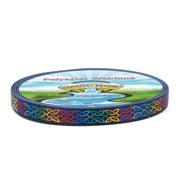 Country Brook Design - Celtic Pride Polyester Webbing (5/8 Inch, 50 Yards)