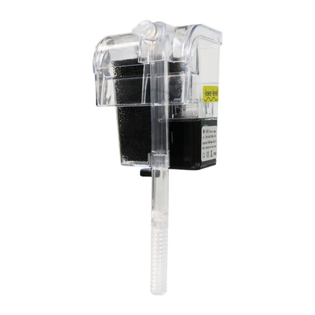 Almencla Filtre d'Aquarium USB Débit Réglable Petit Silencieux Compact Filtre Externe 8x6.5x10cm