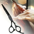 thumbnail image 5 of Unique Bargains Professional Hair Cutting Scissors Black Scissors 0.91"x0.67" Stainless Steel for Hair Cutting, 5 of 7