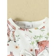 thumbnail image 6 of Wassery Baby Girls Clothes Long Sleeve Round Neck Deer Print Tulle Dress with Headband Set 3 6 9 12 18 Months Infant Fall Outfits, 6 of 8