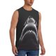 thumbnail image 2 of Fotbe Black And White Shark Men's Camiseta sin Mangas Estampada para Hombres, Playera Casual para Gimnasio, Entrenamiento, Playa-Large, 2 of 7