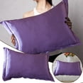 thumbnail image 2 of Clearance! Solid Color Faux Silk Pillowcase Silk No Zipper Envelope Pillow Pillow Cover, 2 of 7