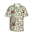 thumbnail image 3 of Xecao Hawaiian Style print Hawaiian shirt - a stylish short-sleeve button-down for men, perfect for casual beach and tropical outings., 3 of 9