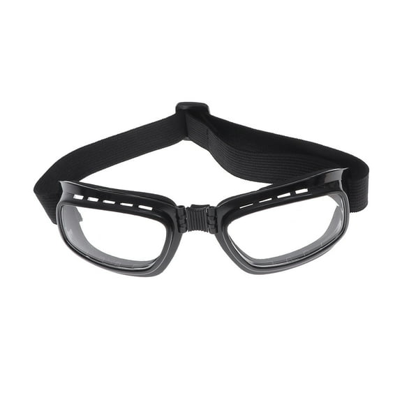 Gymnture Outdoor Snowboard Goggles Skiing Bike Motorcycle Cycling Protective Safety Goggles Glasses (Black Frame and Transparent Glass)