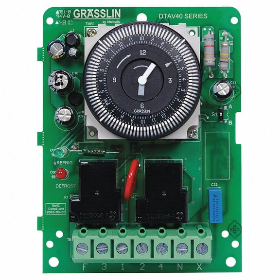 Intermatic Defrost Timer,120/240V,40A,1 NO, 1 NC DTAV40M