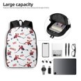 Backpack for School, ice hockey player goal white School Backpack Kids