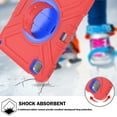 thumbnail image 2 of Kids Case for iPad Air 5th/4th, Shockproof Handle Stand Protective Cover for iPad Pro 11 Inch 2022/2021/2020/2018 & iPad Air 5/4 Case 10.9 Inch 2022 2020 with Pencil Holder & Shoulder Strap,Redblue, 2 of 12