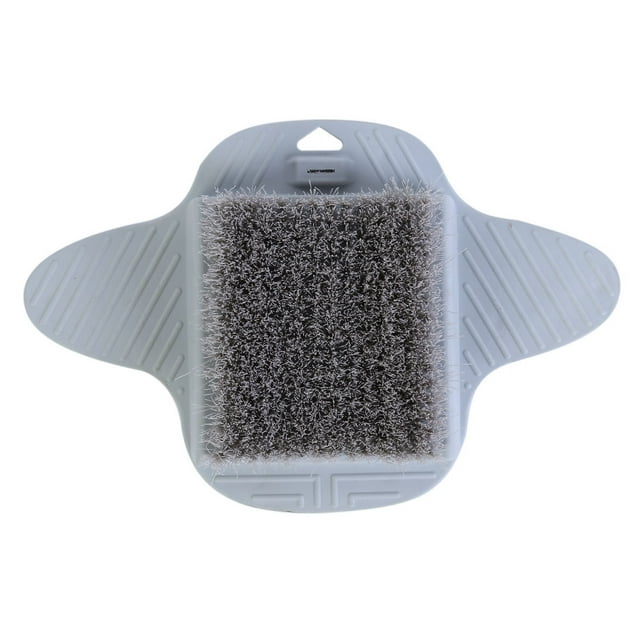 Masajeador de ducha gris para una piel suave y tersa, exfoliante revitalizante para pies