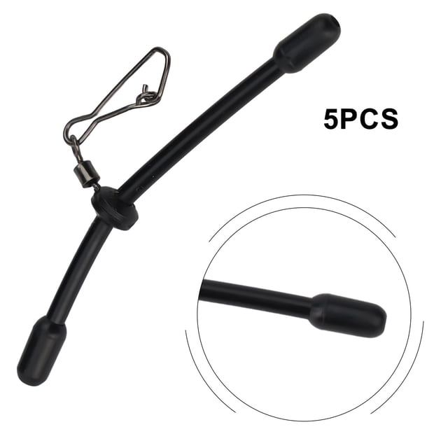 5 Pcs Entretoise-Balai de Pêche Anti-Emmêlement avec Boutons-Pression Connecteur d'Équilibre Équipement