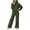 Green, variant on Sweatsuits Women 2 Piece Outfit,Lounge Set Women's Trousers Suit Casual Two Piece Outfit High End Design Hoodie With Wide Leg Pants Fall Arrivals Plus Size - Grey