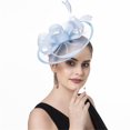 thumbnail image 4 of Lightweight Feathered Fascinator Hat with Headbands and Adjustable Clip Hair Accessory Hairband For Prom Event Costume, 4 of 9