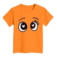 thumbnail image 4 of enyan Boys T Shirts Unisex Soft Kids Crewneck Cotton Tshirts Short Sleeve Solid Girls Tee Shirts,Orange,2-3 Years, 4 of 4