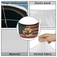 thumbnail image 6 of Uorisanigo Car Hood Cover Hood Cover Stretchable Polyester Universal Fit Car Bonnet All-Season Protection Fit for Cars Trucks SUVs (Fire Eagle American Flag), 6 of 7